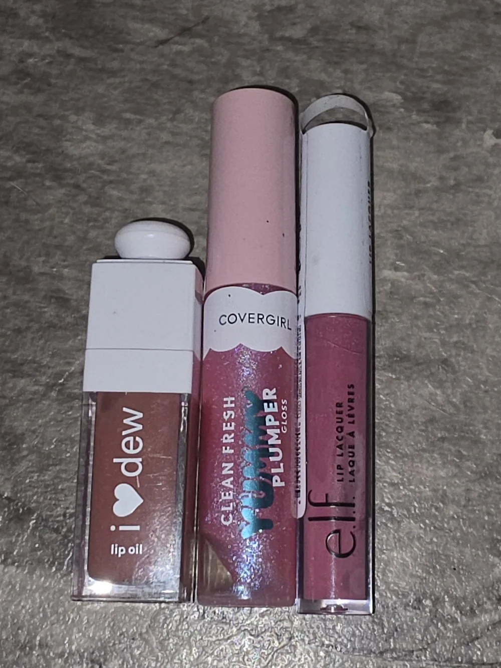 CoverGirl Yummy Plumper Gloss, Elf Lip Lacquer & AOA Studio Tinted Lip Oil BNIB